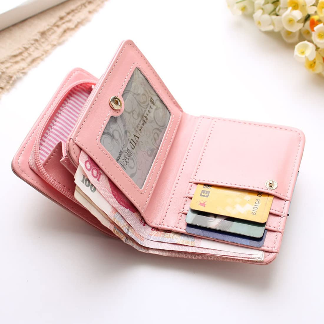PALAY Small Wallets for Women Stylish Latest PU Leather Coins Zipper Pocket Handbags Purse for Girls with Rabbit-Shaped Metal Tassels Pendant Purse (Black) PALAY Small Wallets for Women Stylish Latest PU Leather Coins Zipper Pocket Handbags Purse for Girls with Rabbit-Shaped Metal Tassels Pendant Purse (Black)
